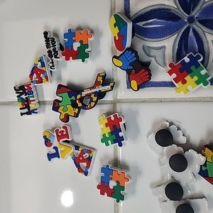 NEW AUTISM CROC WOMEN KIDS MEN CHARMS SHOE CHARMS